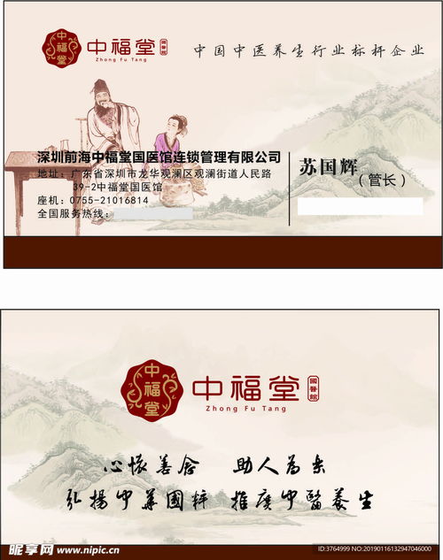 中醫(yī)名片設(shè)計(jì)圖