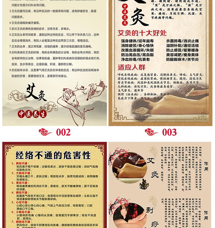 。中醫(yī)掛圖養(yǎng)生館裝飾畫泥灸汗蒸刮痧宣傳圖片理療店海報廣告墻貼